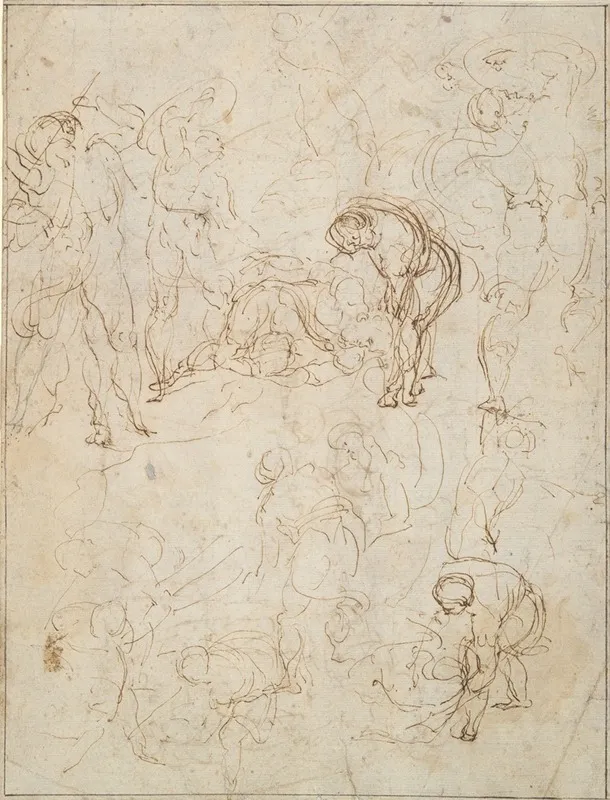 Studies For A Conversion Of Saul And An Entombment