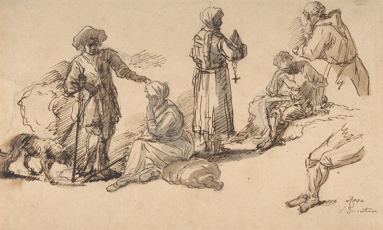 Studies For Standing And Seated Figures
