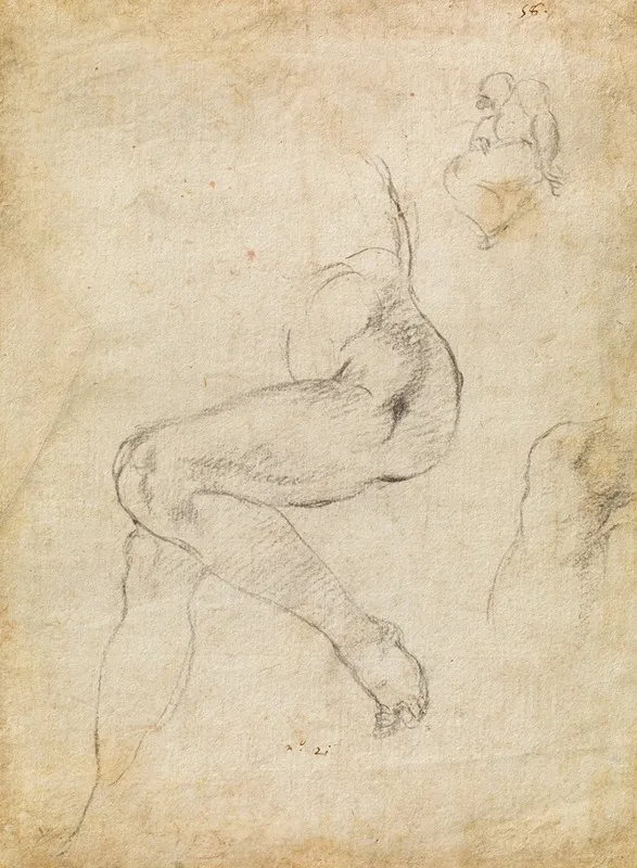 Studies For The Libyan Sibyl And A Small Sketch For A Seated Figure