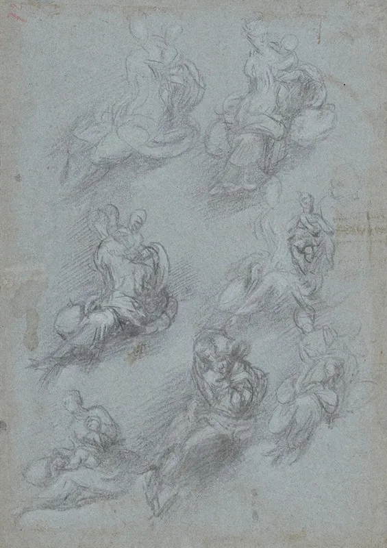 Studies For The Virgin And Child Recto