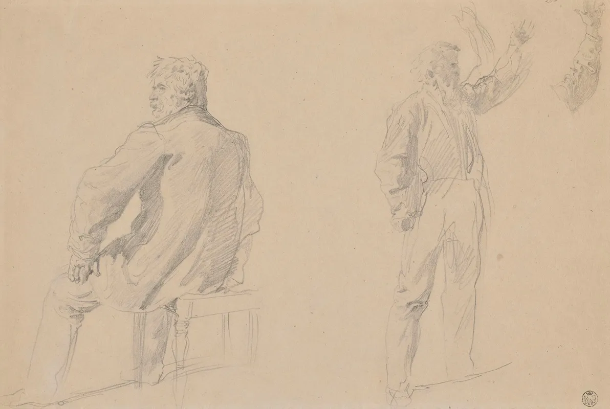 Studies Of A Bearded Man For The Painting Titled Kestutis And Vytautas Imprisoned By Jogaila