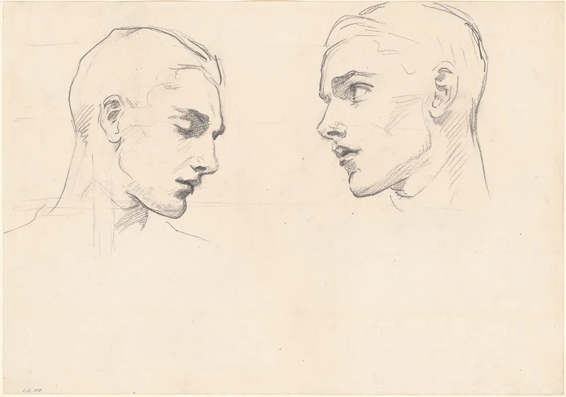 Studies Of A Mans Head