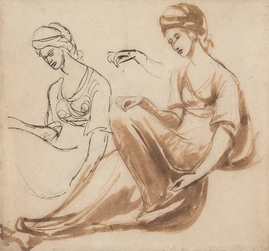 Studies Of A Seated Woman 2