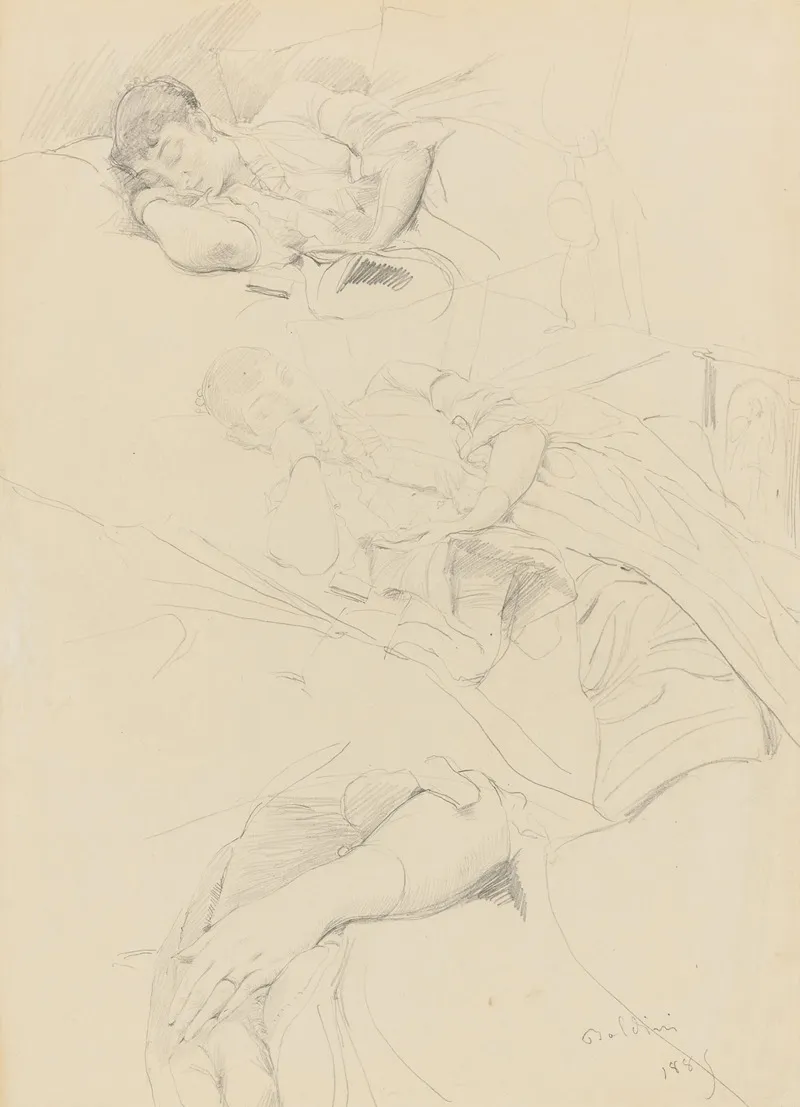 Studies Of A Sleeping Woman