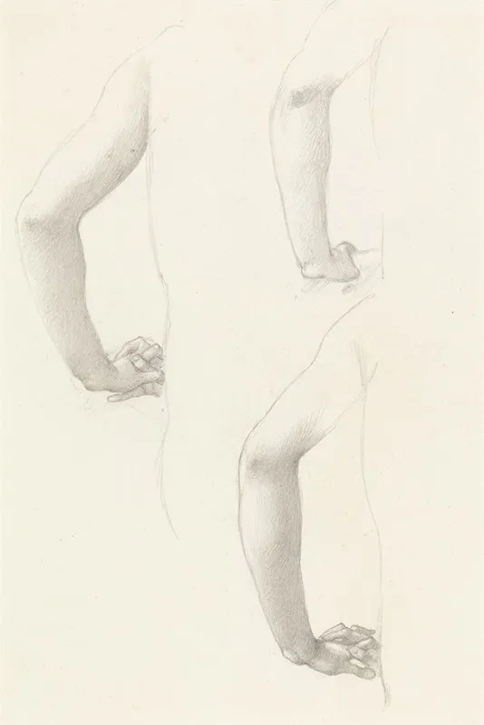 Studies Of An Arm And Hands