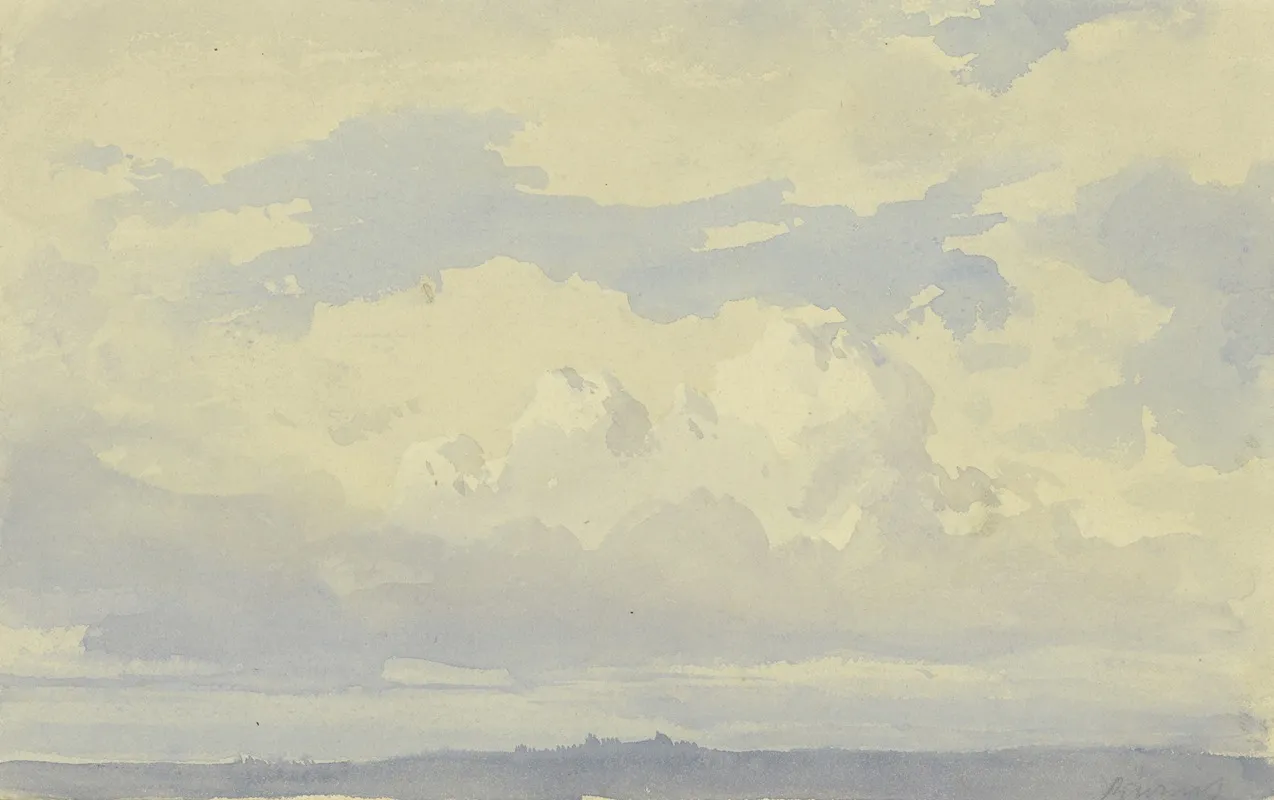 Studies Of Clouds 2 by Peter Burnitz - Canvas Print