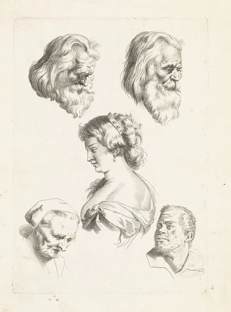 Studies Of Five Heads