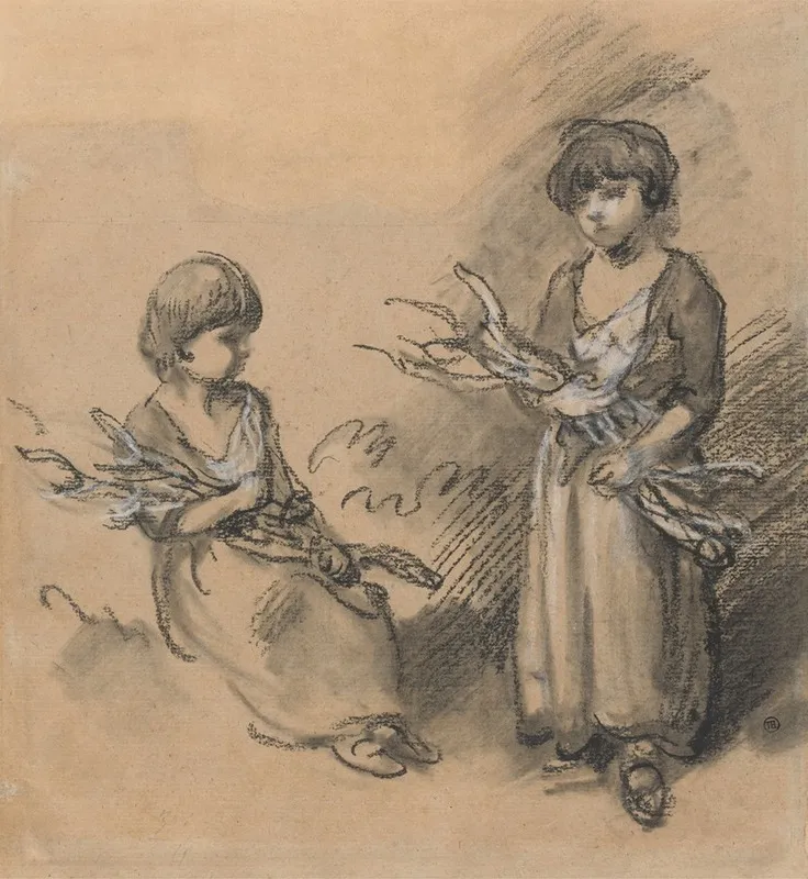 Studies Of Girls Carrying Faggots