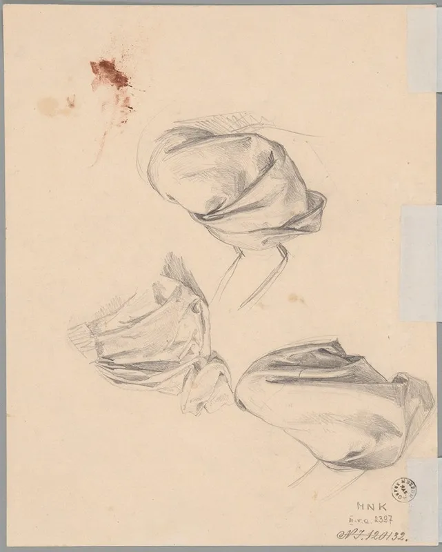 Studies Of Sleeve And Robe Fragment