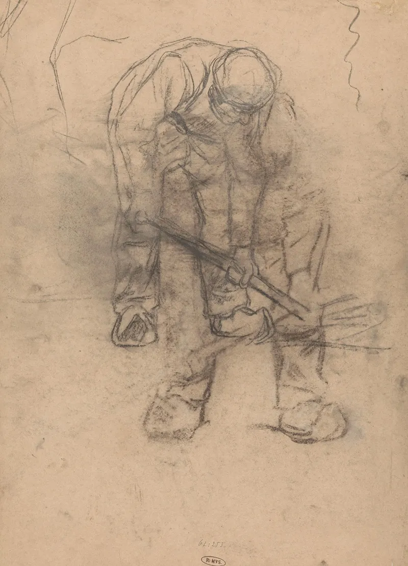 Studies Van Een Arbeider by Jan Veth - Canvas Print