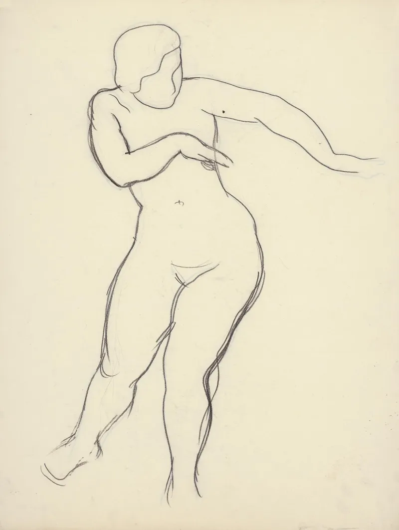 Studijny Akt by Mikuláš Galanda - Canvas Print