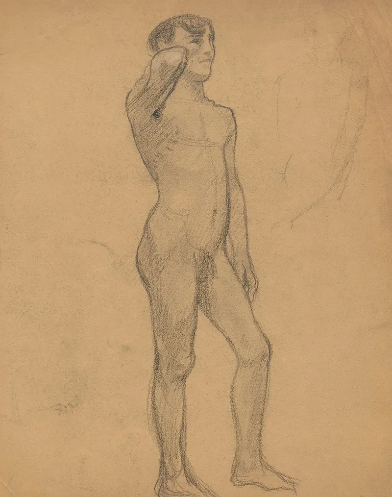Studium Aktu Mlodzienca Stojacego