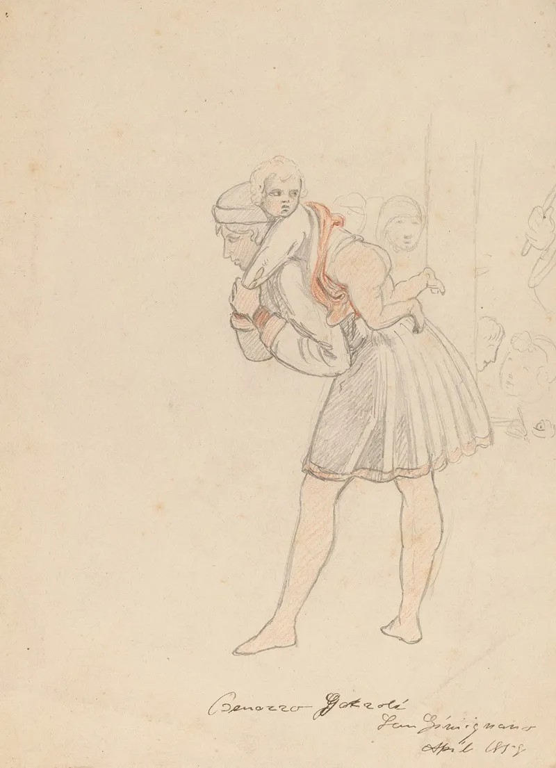 Study After Gozzoli