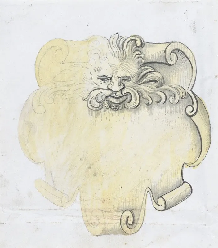 Study For A Bronze Name Plate For Edward D Adams 2