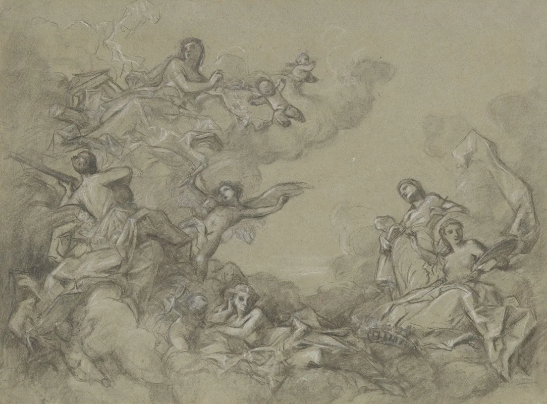 Study For A Ceiling by Charles Chaplin - Canvas Print