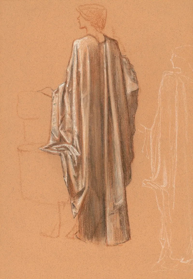 Study For A Draped Female Figure For The Sleep Of Arthur In Avalon