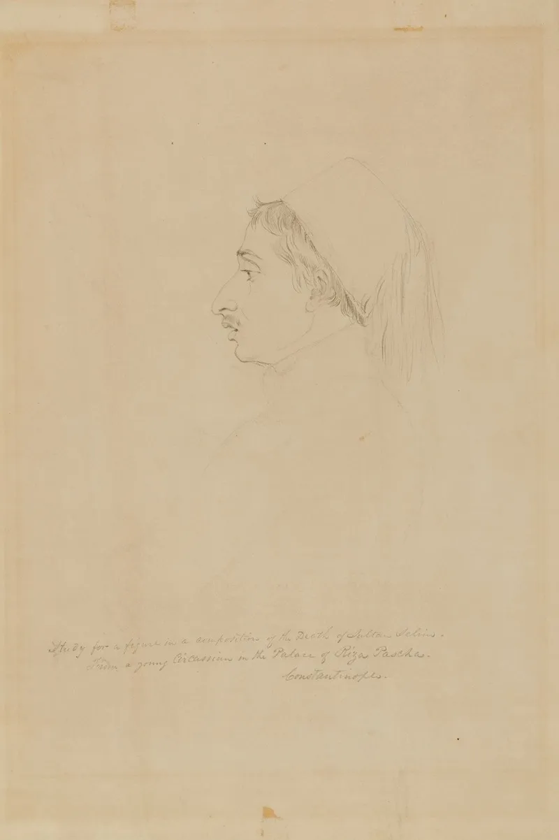 Study For A Figure In A Composition Of The Death Of Sultan Selim