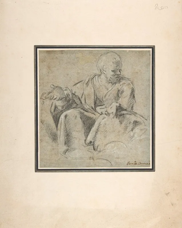Study For A Figure Of Saint Joseph by Bartolomeo Schedoni - Canvas Print