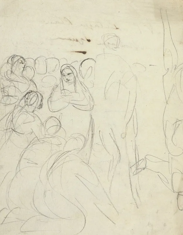 Study For A Gathering Of People