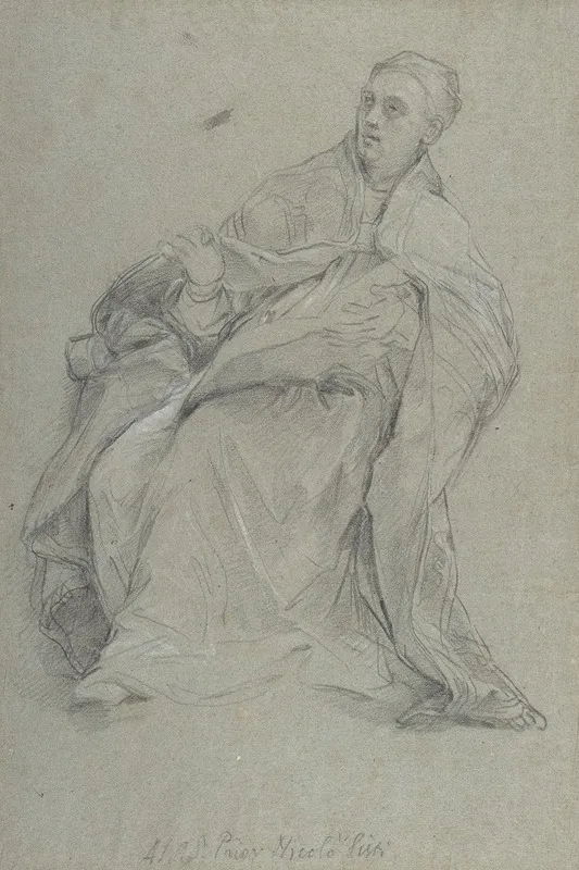 Study For A Seated Prelate Saint Gregory The Great