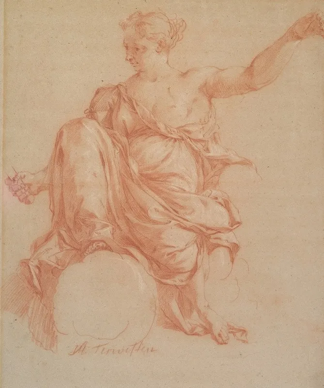 Study For An Allegory by Augustin Terwesten - Canvas Print