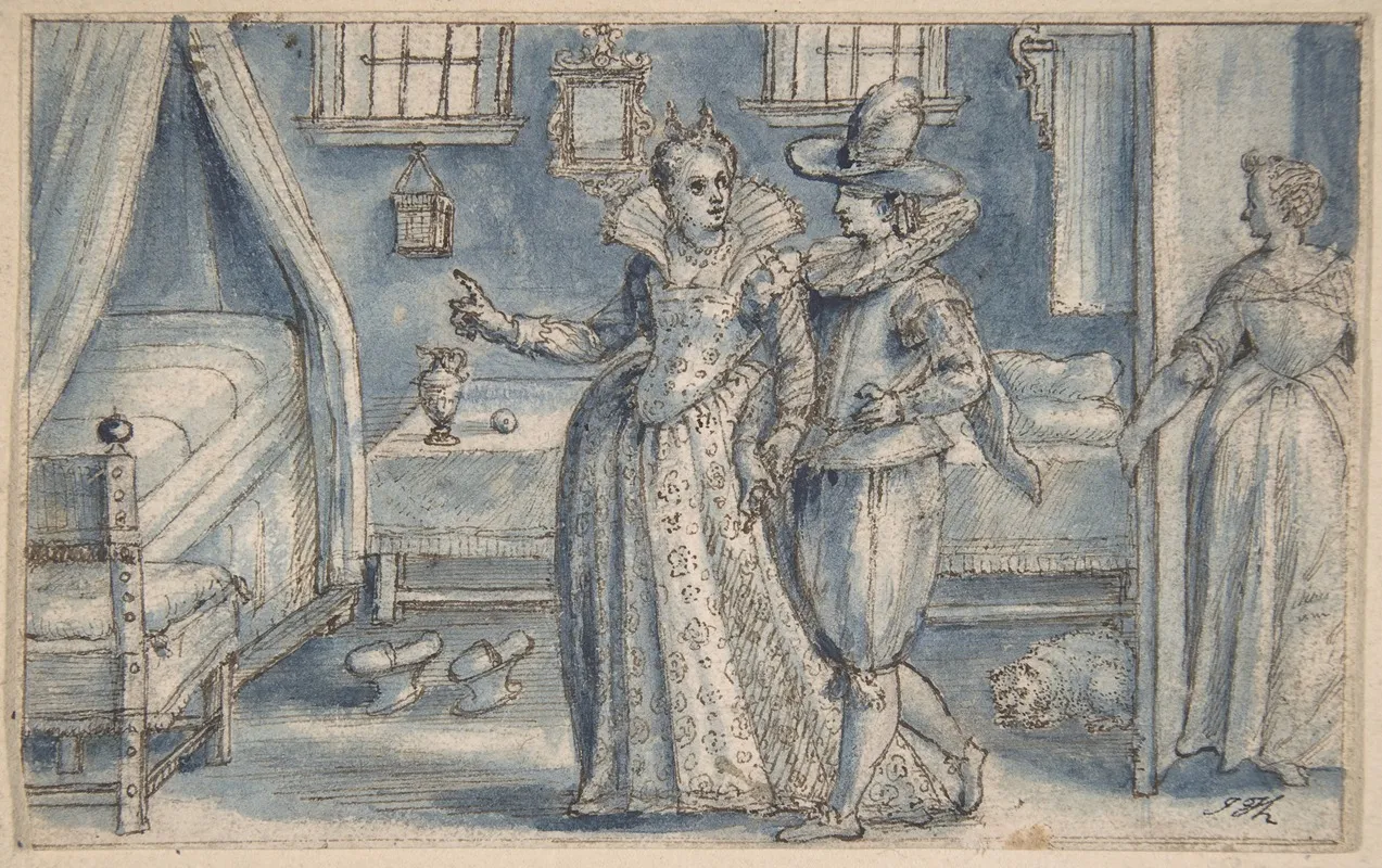 Study For An Engraving In The Hortus Voluptatum