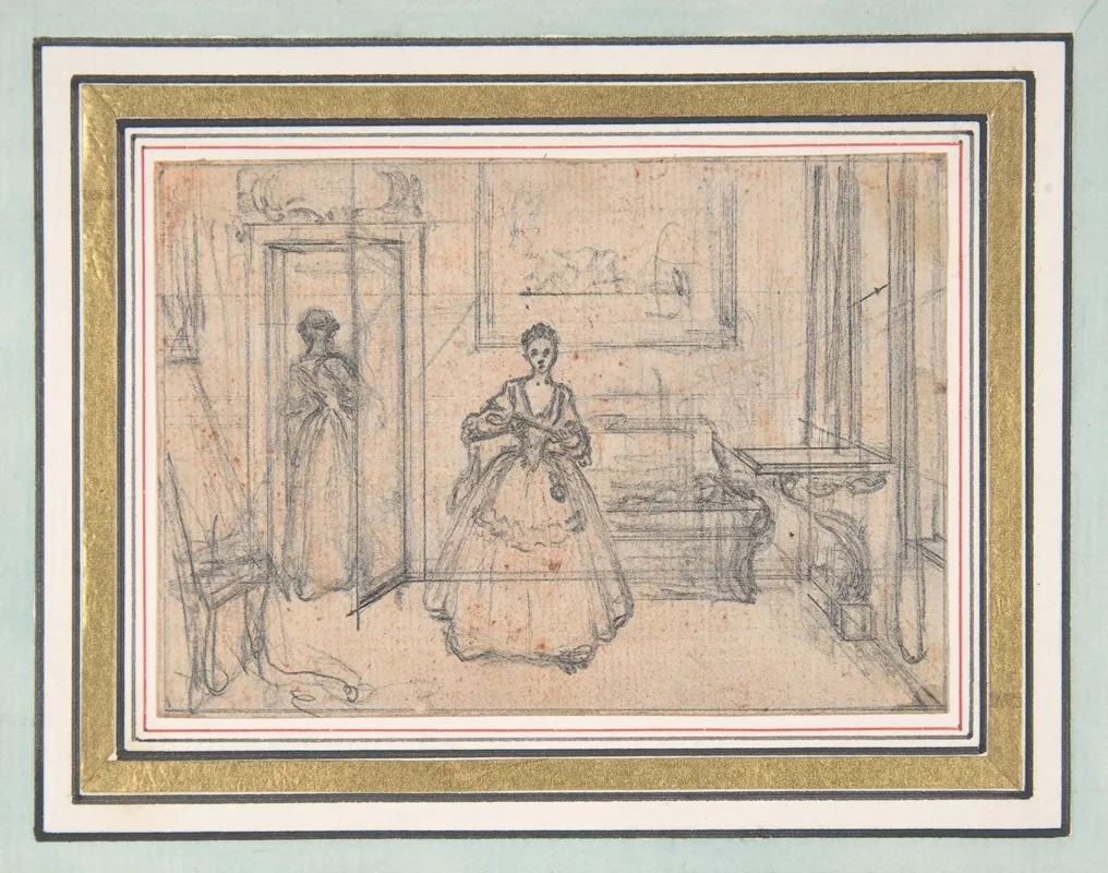 Study For An Engraving Of Songs In The Opera Of Flora 2