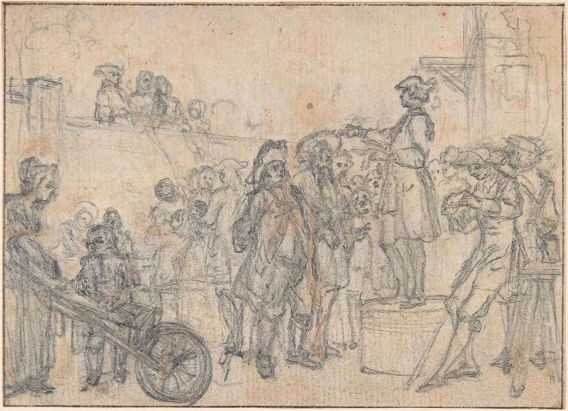 Study For An Engraving Of Songs In The Opera Of Flora 4