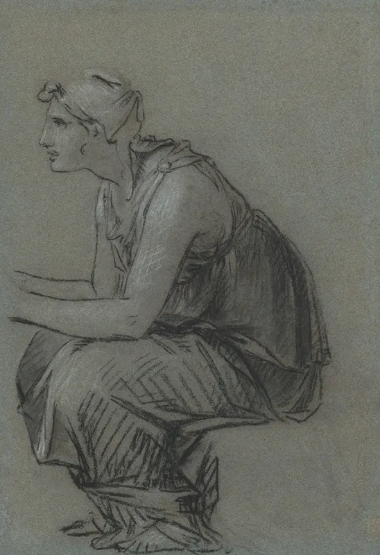 Study For Astyanaxs Nurse by Pierre-Paul Prud'hon - Canvas Print