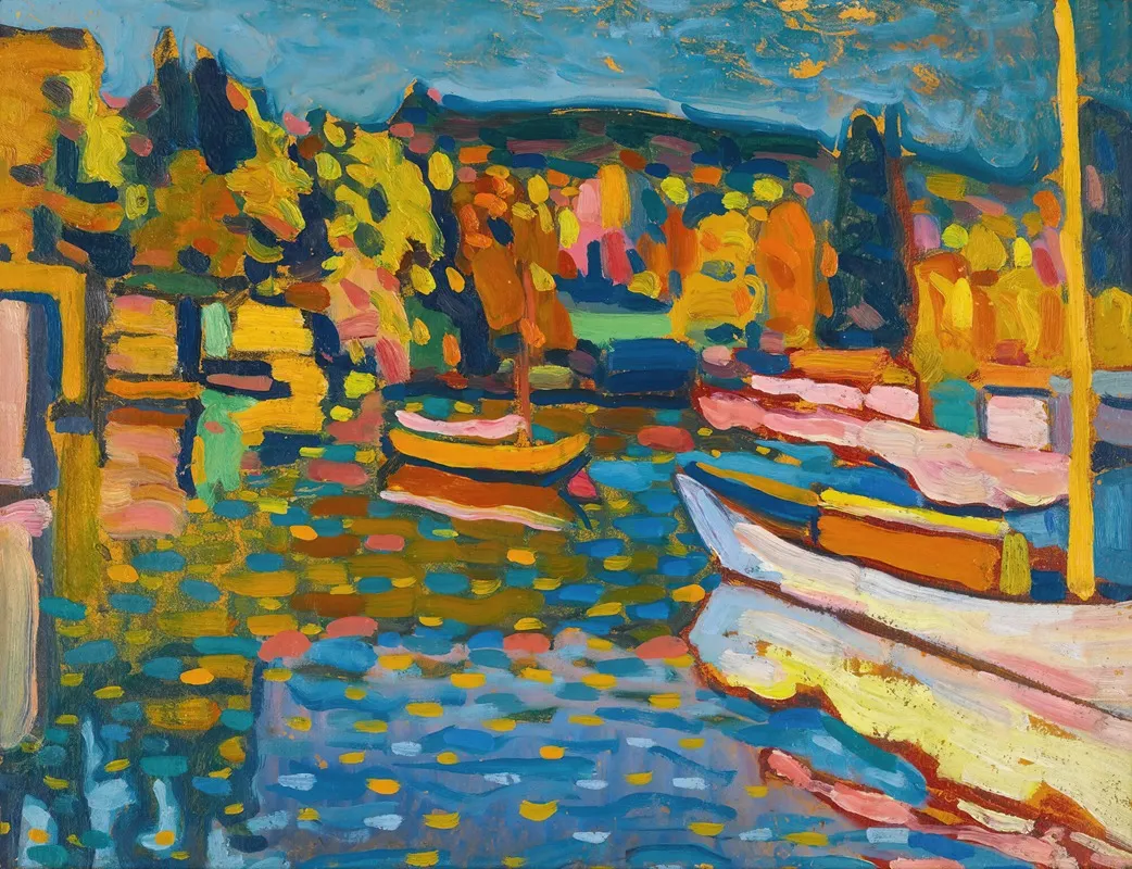 Study For Autumn Landscape With Boats