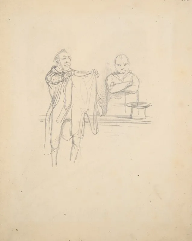 Study For Book Illustration Physiologie Du Tailleur