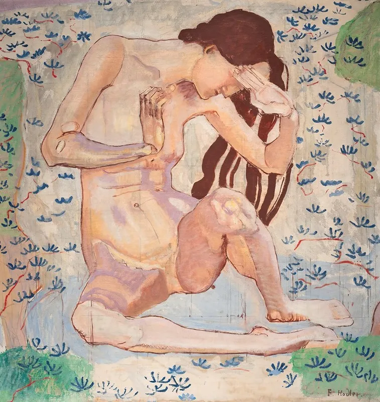 Study For Day by Ferdinand Hodler - Canvas Print