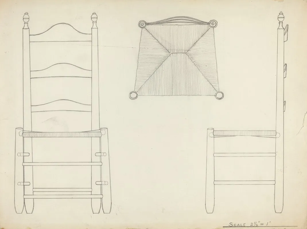 Study For Drawing Of Chair