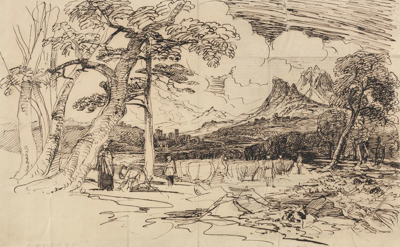 Study For Elijah 2 by Peter DeWint - Canvas Print