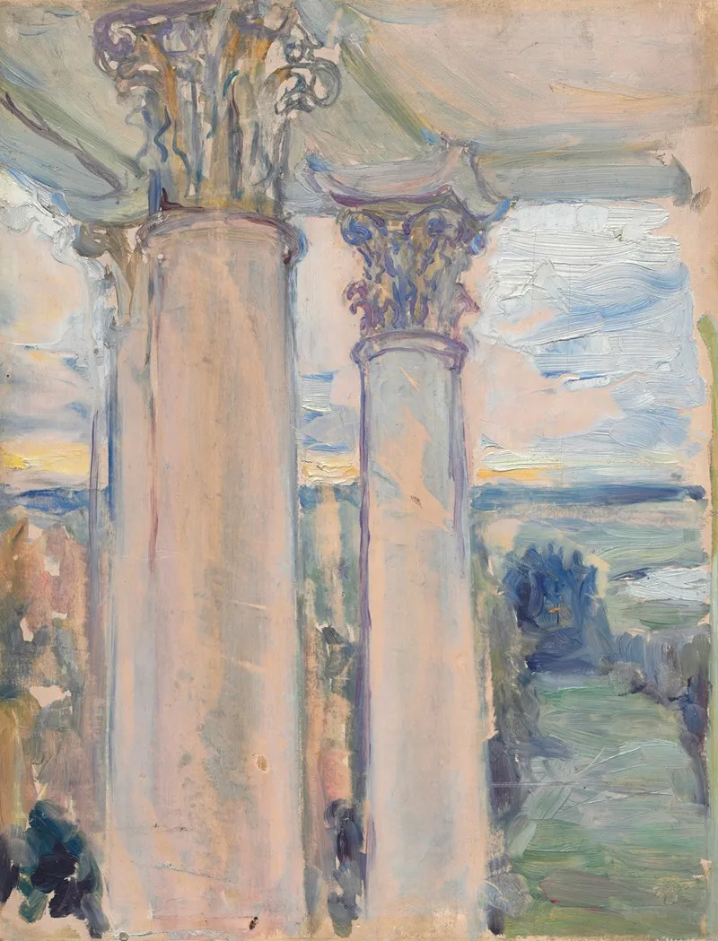 Study For From A Window Of The Old House Vvedenskoye