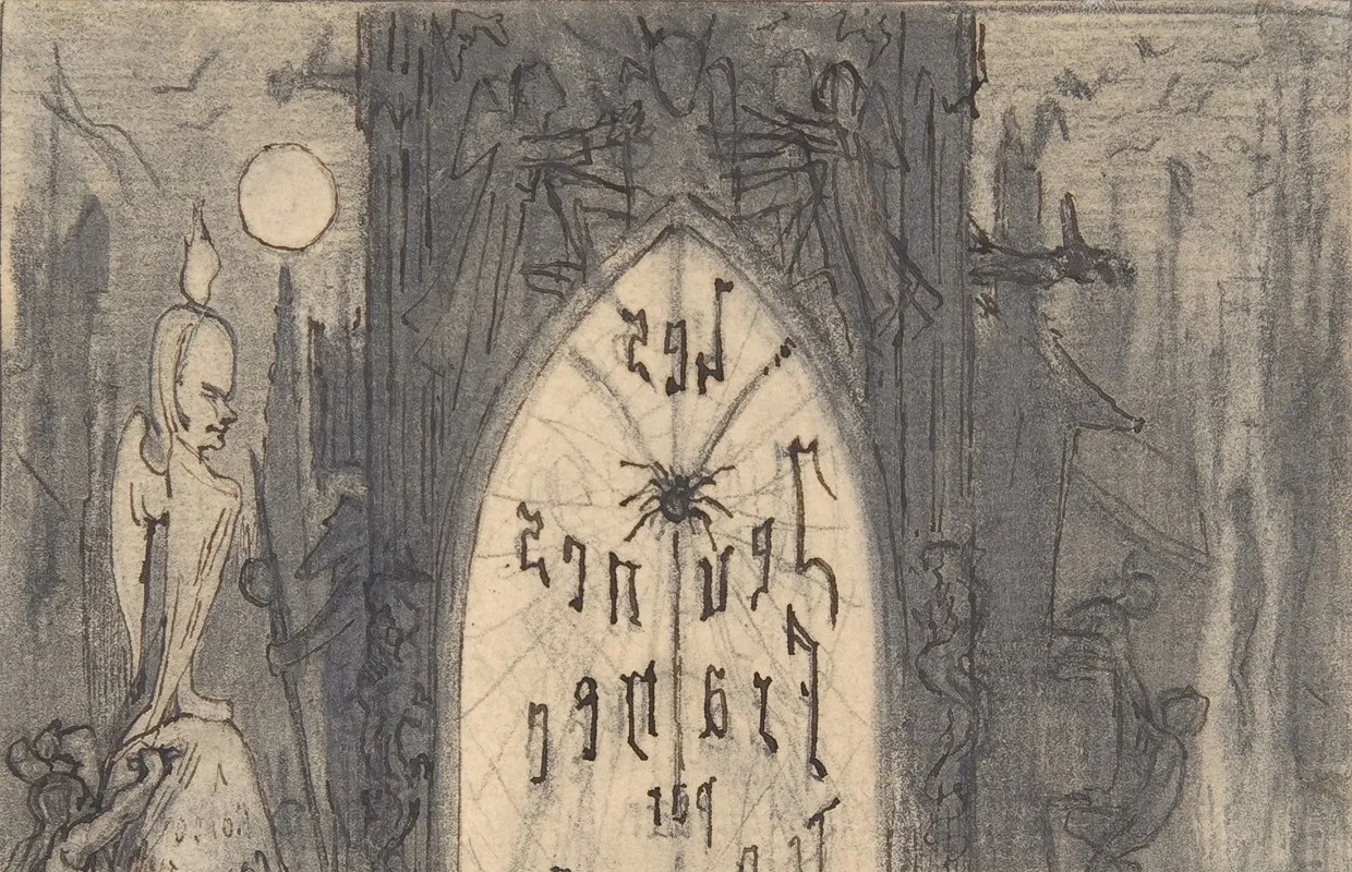 Study For Frontispiece For Les Jeunes France By Theophile Gautier 2
