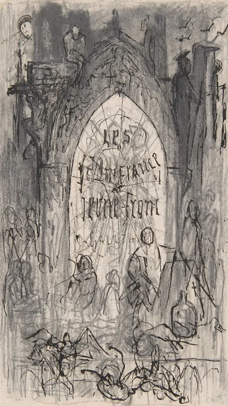 Study For Frontispiece For Les Jeunes France By Theophile Gautier