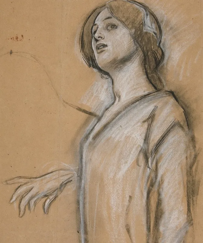 Study For Isabella The Catholic Oil Painting