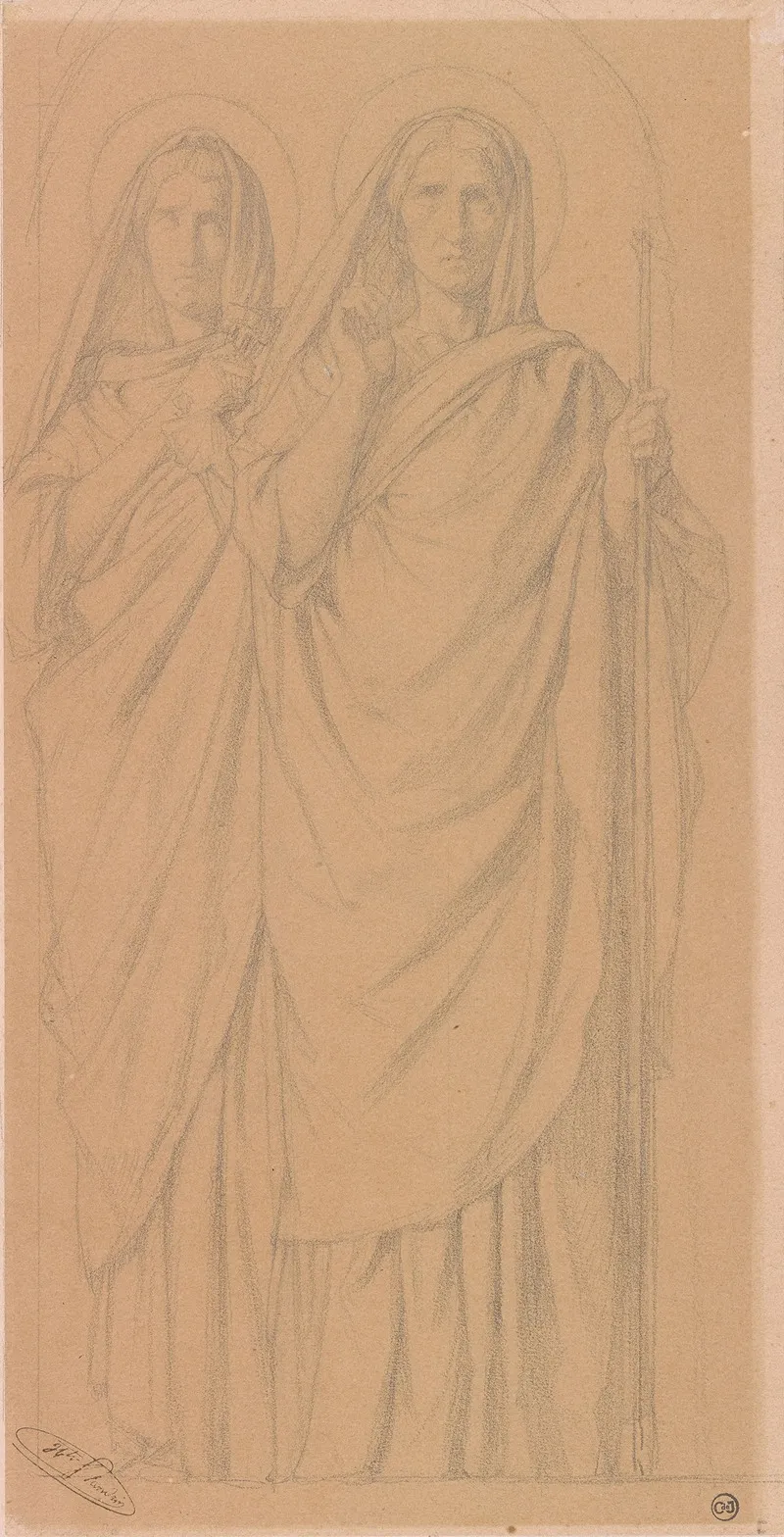 Study For Jael And Deborah