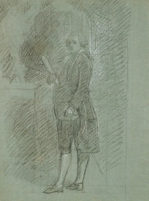 Study For John Adams by John Singleton Copley - Canvas Print