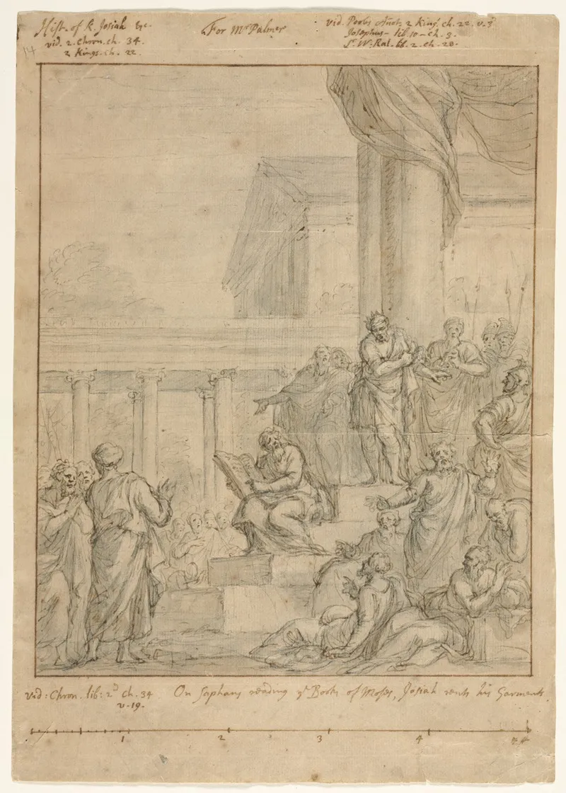 Study For King Josiah Rending His Garments