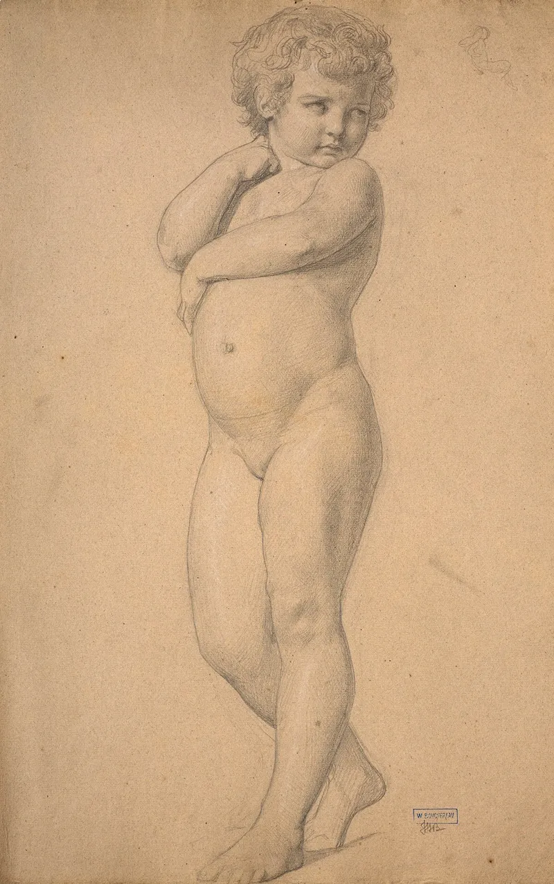 Study For La Premiere Discorde by William Bouguereau - Canvas Print