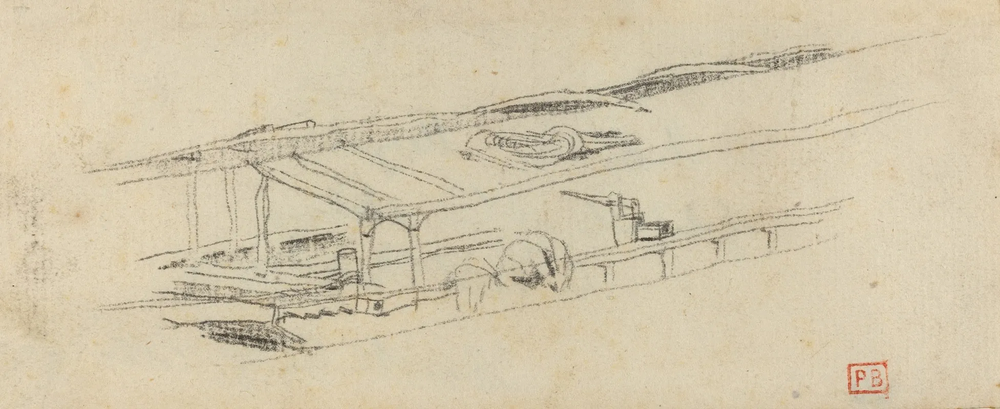 Study For Le Petit Pont by Charles Meryon - Canvas Print