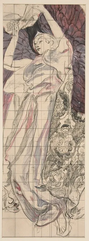 Study For Louis Comfort Tiffanys Center Window For Childrens Window St Peters Church Morristown Nj 2