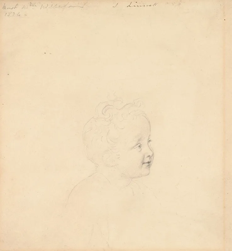 Study For Master William Wilberforce by John Linnell - Canvas Print