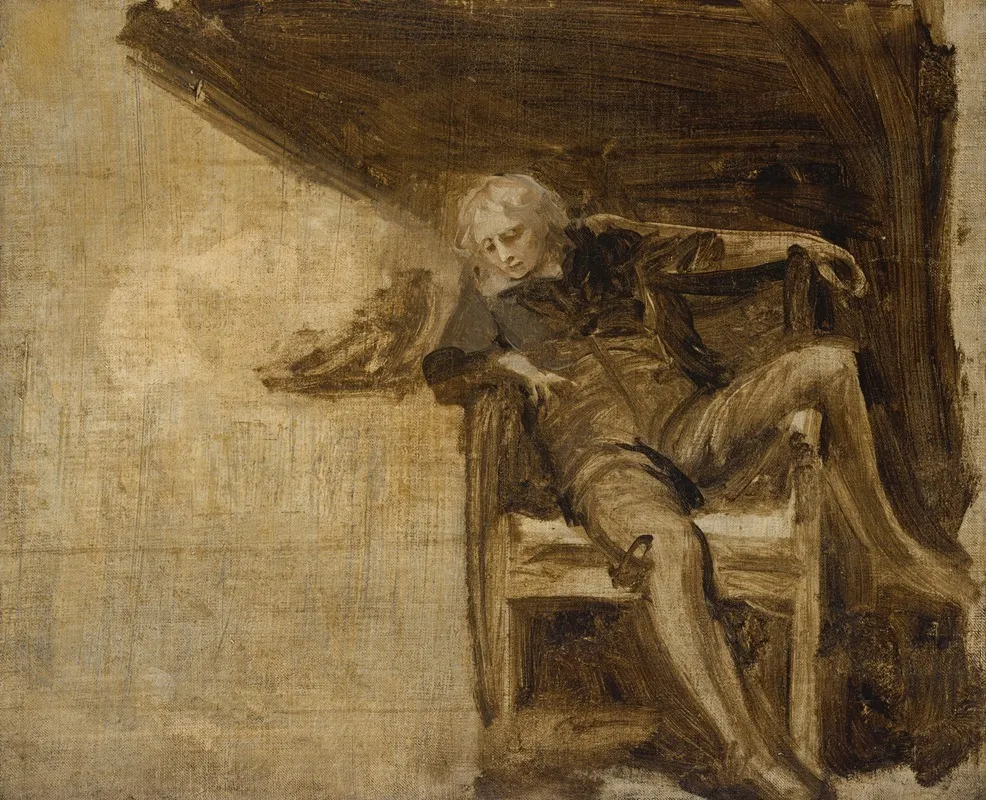 Study For Milton And His Daughters