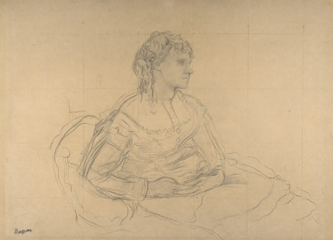 Study For Mme Theodore Gobillard Nee Yves Morisot
