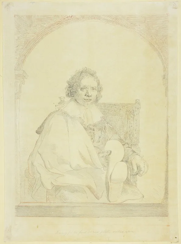 Study For Portrait Of A Man In An Arm Chair by Christiaan Josi - Canvas Print