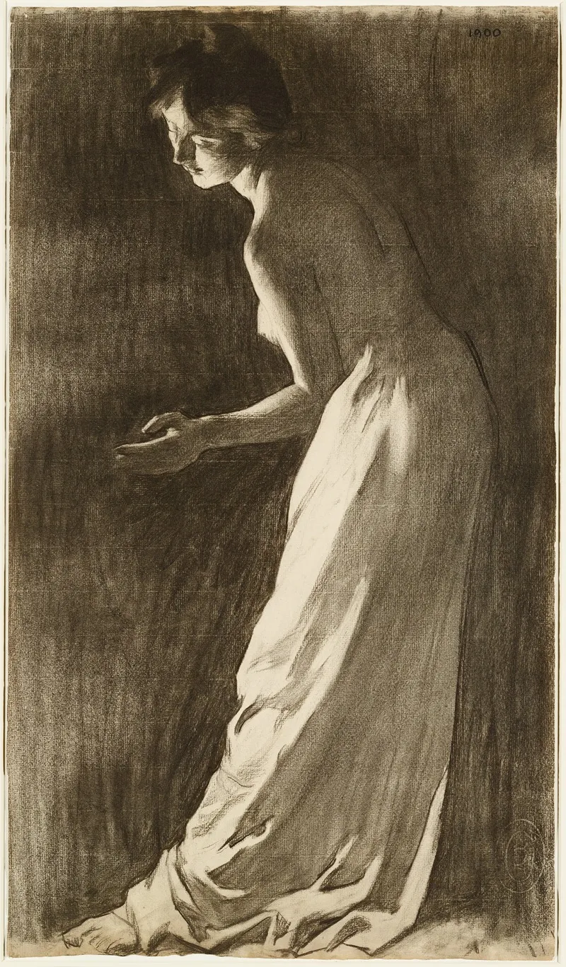 Study For Poster Exposition Universelle Palais De Loptique La Grande Lunette De 1900 by Georges Paul Leroux - Canvas Print