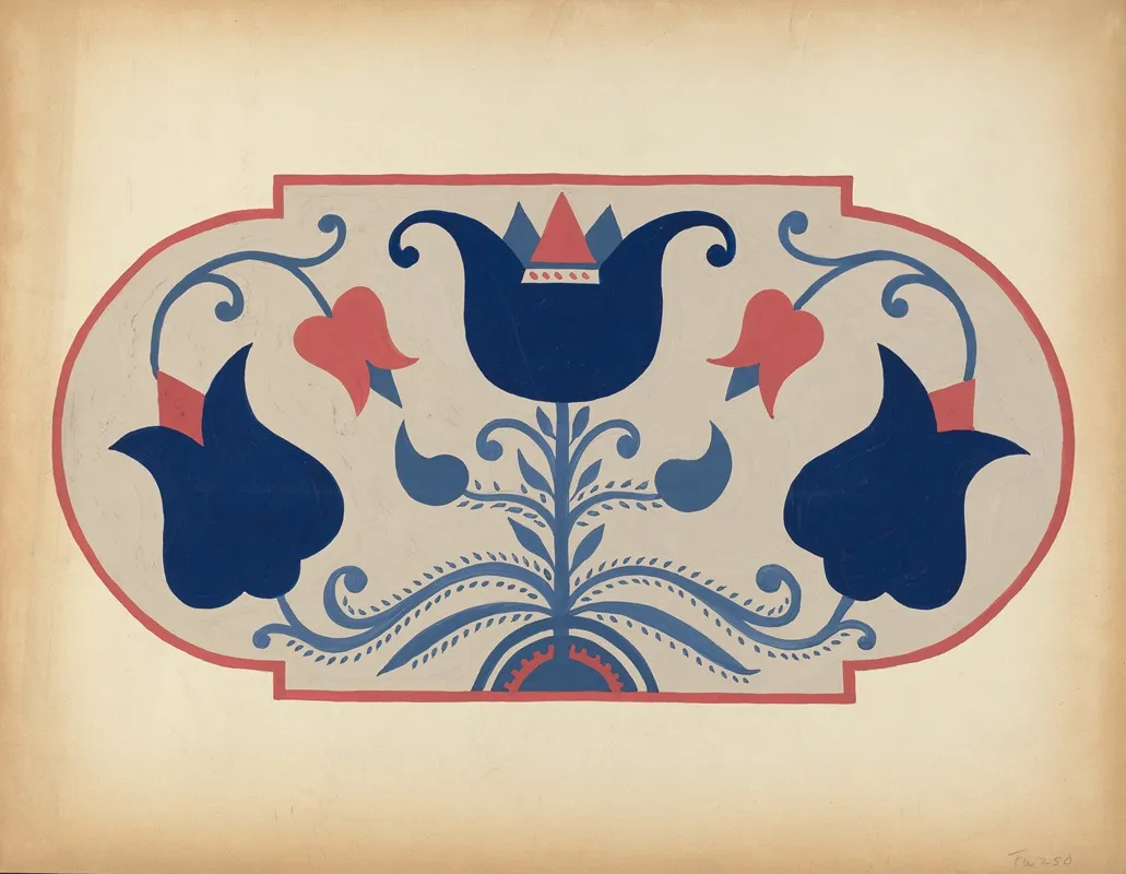 Study For Proposed Portfolio Decorated Chests Of Rural Pennsylvania 3
